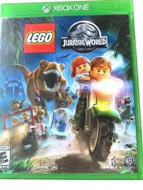 Lego Jurassic World XBox One Video Game Case Fun Dinosaur Action!
